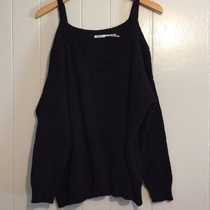 Open shoulder sweater